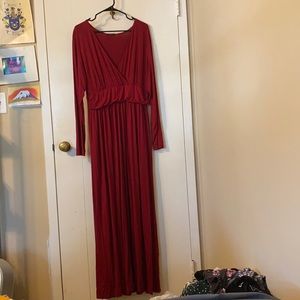 Beautiful long red dress